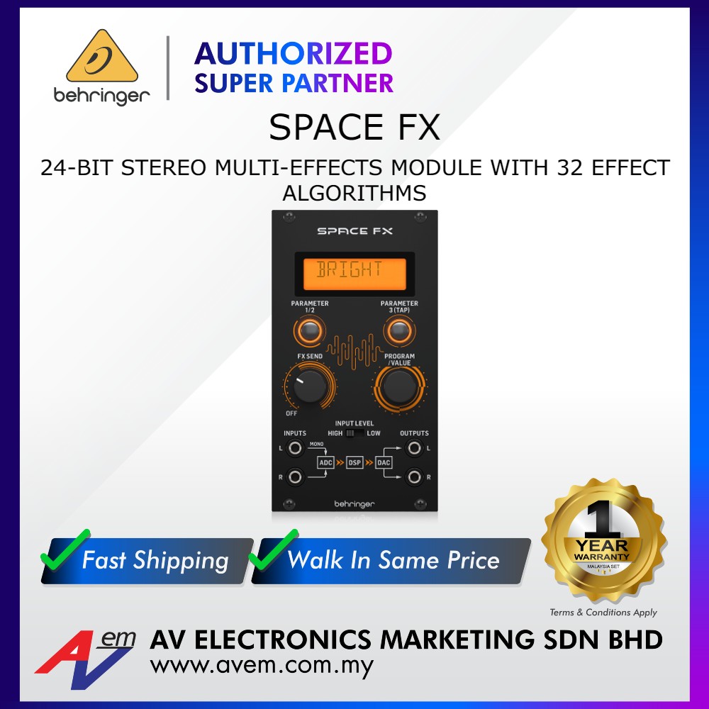 Behringer surges & space fx Introducing Behringer SPACE FX